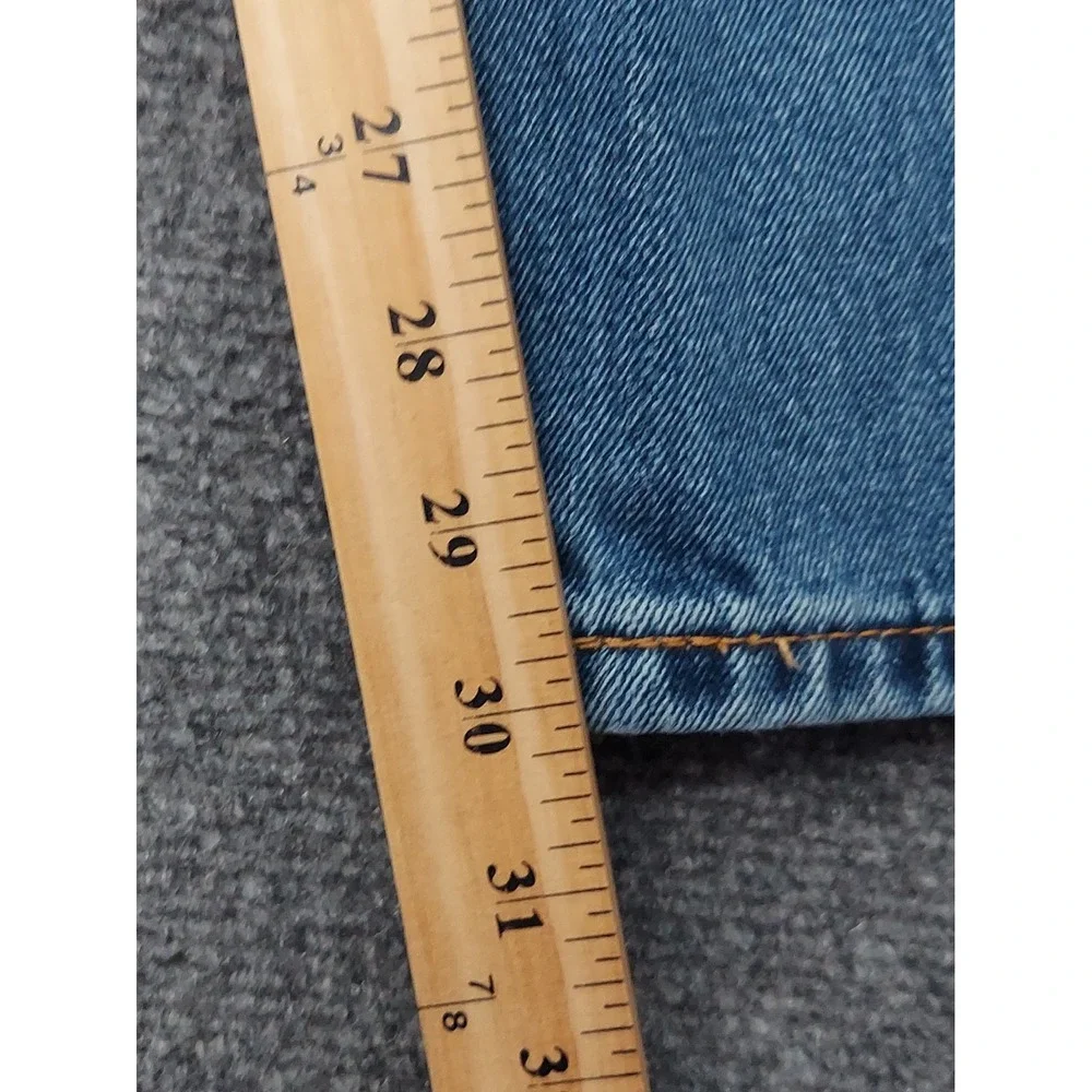 Levis 505 Jeans Mens 36x30 Blue Denim Regular Straight Grunge 100% Cotton